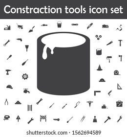 Bank for paint icon. Constraction tools icons universal set for web and mobile