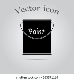 Bank of paint vector icon