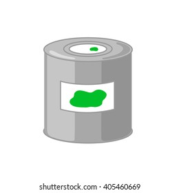 Bank of paint, vector illustration, isolated on a white background.