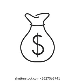 Bank, payment, money and finances line icon