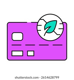 bank plastic card with chia cryptocurrency line icon vector. bank plastic card with chia cryptocurrency sign. isolated symbol illustration