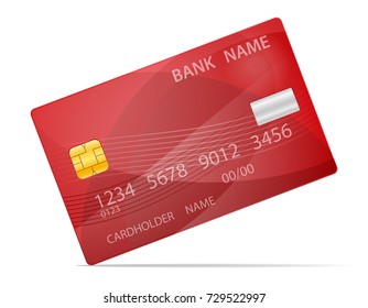 bank plastic card stock vector illustration isolated on white background