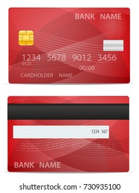 bank plastic card stock vector illustration isolated on white background
