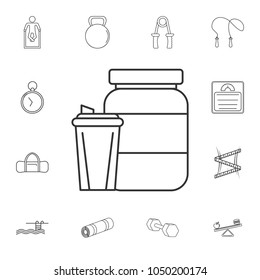The Bank protein icon. Detailed set of gym and fitness icons. Premium quality graphic design. One of the collection icons for websites, web design, mobile app on white background