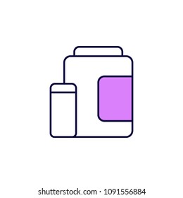 a bank of proteins icon. Element of simple colored web icon for mobile concept and web apps. Isolated a bank of proteins icon can be used for web and mobile. Premium icon on white background