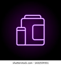 a bank of proteins neon icon. Elements of web set. Simple icon for websites, web design, mobile app, info graphics