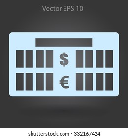 bank rate today icon vector illustration