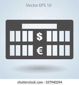 bank rate today icon vector illustration