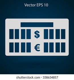 bank rate today icon vector illustration