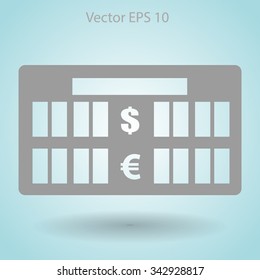 bank rate today icon vector illustration