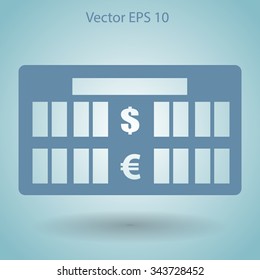 bank rate today icon vector illustration