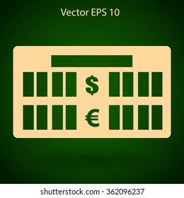 bank rate today icon vector illustration