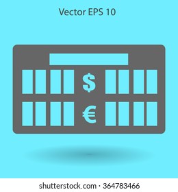 bank rate today icon vector illustration