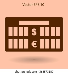 bank rate today icon vector illustration