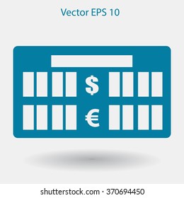 bank rate today icon vector illustration