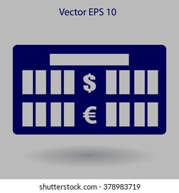 bank rate today icon vector illustration