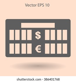 bank rate today icon vector illustration