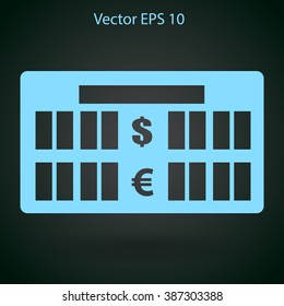 bank rate today icon vector illustration