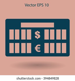 bank rate today icon vector illustration