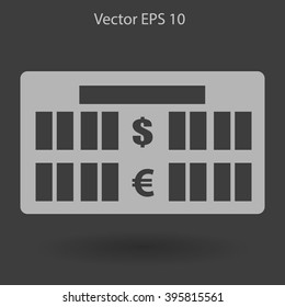 bank rate today icon vector illustration