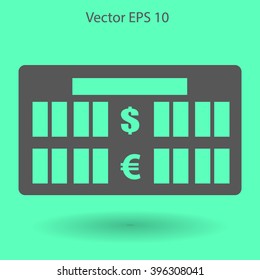bank rate today icon vector illustration
