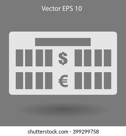 bank rate today icon vector illustration