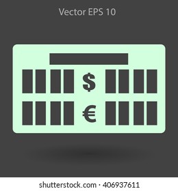 bank rate today icon vector illustration