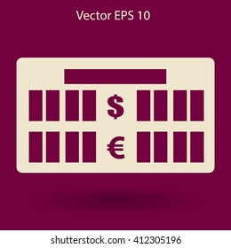 bank rate today icon vector illustration