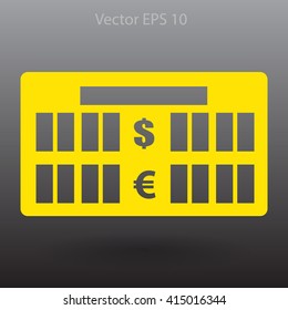 bank rate today icon vector illustration