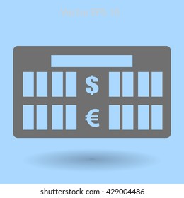 bank rate today icon vector illustration