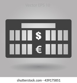 bank rate today icon vector illustration