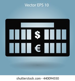 bank rate today icon vector illustration