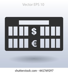 bank rate today icon vector illustration