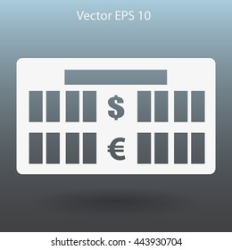 bank rate today icon vector illustration