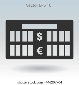 bank rate today icon vector illustration