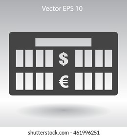 bank rate today icon vector illustration