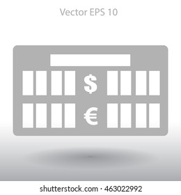 bank rate today icon vector illustration