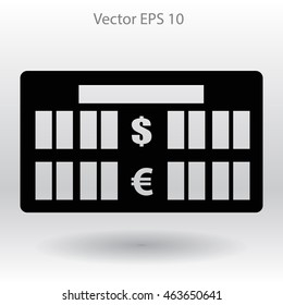 bank rate today icon vector illustration