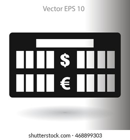 bank rate today icon vector illustration