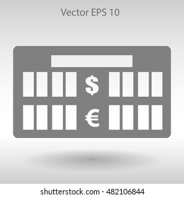 bank rate today icon vector illustration