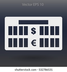 bank rate today icon vector illustration