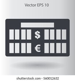 bank rate today icon vector illustration