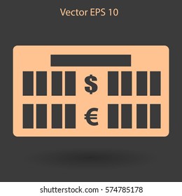 bank rate today icon vector illustration