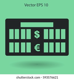 bank rate today icon vector illustration