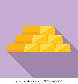 Bank reserve icon flat vector. Finance money. Business deposit