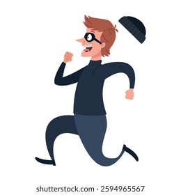Bank Robber Man Escaping design