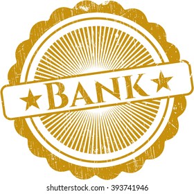 Banco con textura de sello de caucho