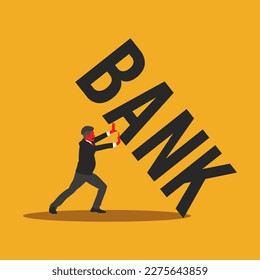 A bank run or run on the bank occurs when many clients withdraw their money from a bank