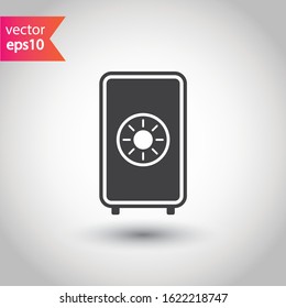 Bank safe box icon. Safe lock vector icon. Money safe flat sign design. EPS 10 pictogram