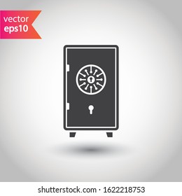 Bank safe box icon. Safe lock vector icon. Money safe flat sign design. EPS 10 pictogram symbol Bank safe box icon. Safe lock vector icon. Money safe flat sign design. EPS 10 pictogram symbol